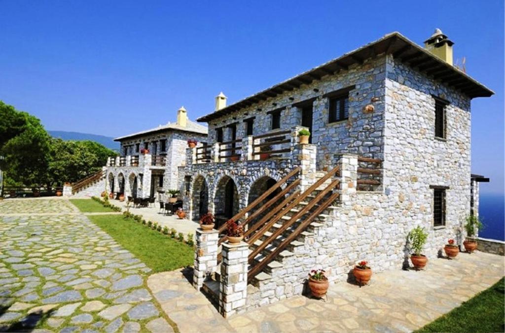 Prasino - Galazio Aparthotel Mourésion Buitenkant foto