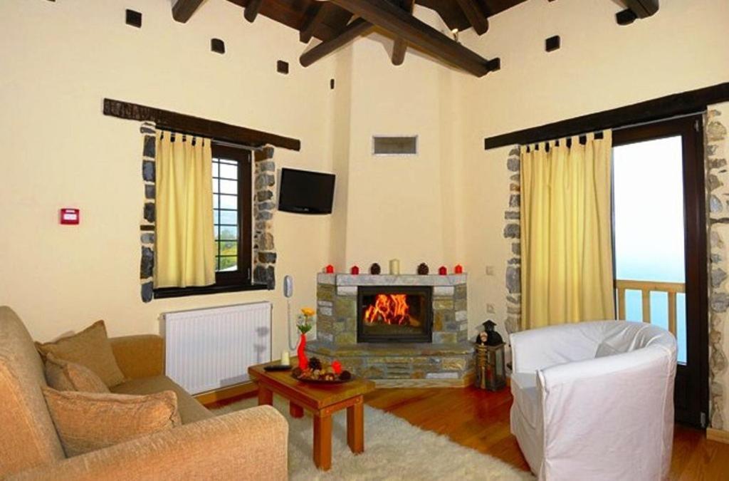Prasino - Galazio Aparthotel Mourésion Kamer foto