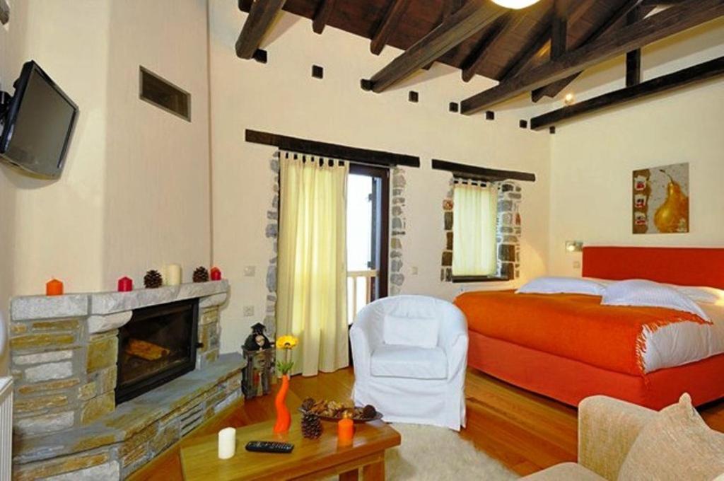 Prasino - Galazio Aparthotel Mourésion Kamer foto